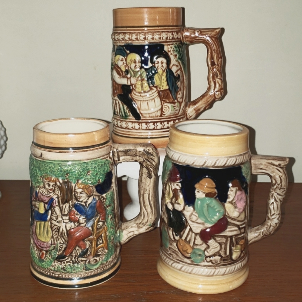 1950's Trimont Ware Schloss's Steins. Mug. Vintage. Japan